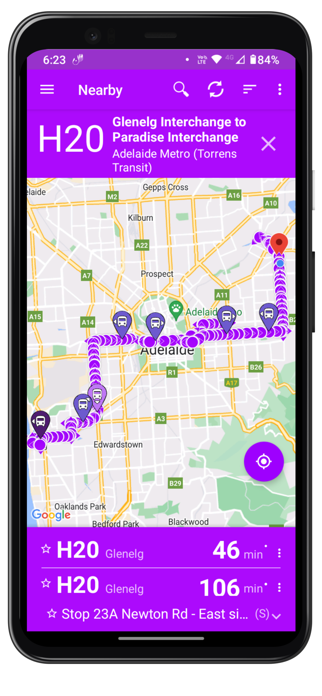 Full Route on Map